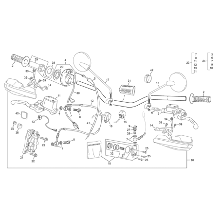 GUIDON SHERCO 500 SEF...